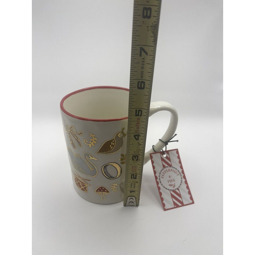 12 Days Of Christmas Mug Peppermint & Pine New Gold Accents - Picture 6 of 6